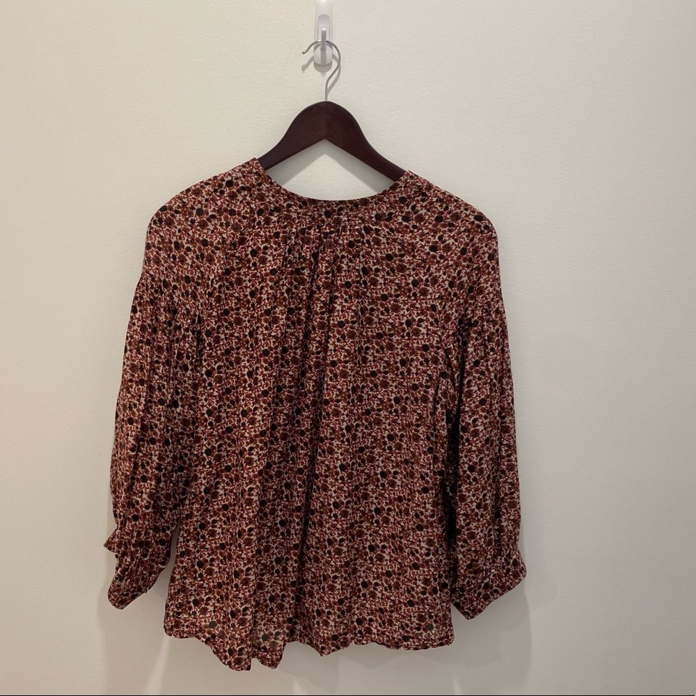 Madewell Floral Blouse Size Small